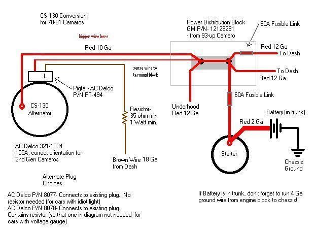 Need help with the Alternator to Starter wiring | Page 2 | NastyZ28.com